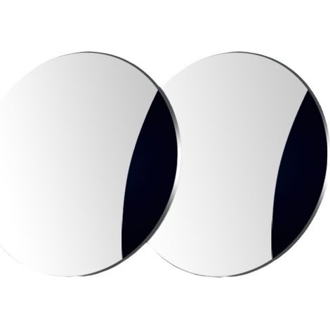 Rétroviseur d'angle mort, rétroviseurs extérieurs convexes ronds en verre HD sans cadre avec grand angle réglable (1/4)