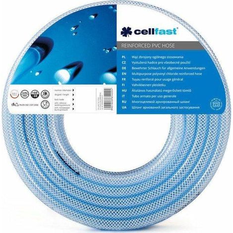Cellfast Manguera de jardín Naranja 50 metros PVC reforzado