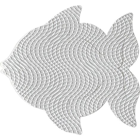 Koncreto Accessori Wc Tappeto Antiscivolo 'Fish' Pz 8 In Blister Cm. 9X9.