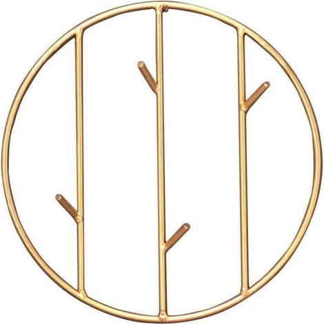 1 Pcs Crochet de Serviette,Crochets patère,Patère de Style créatif,pour Serviettes Chapeau Suspendre Manteaux écharpes,d'or,23 23cm (1/4)