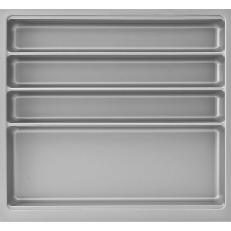 Agoform Besteckeinsatz Scoop II 474x516x59mm, Besteckkasten Kunststoff silber