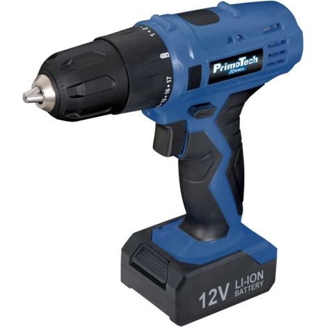 trapano avvitatore a batteria ribimex "primotech" 12v