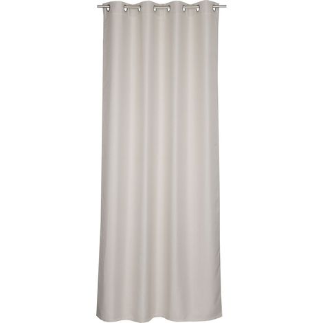 SCHÖNER WOHNEN Rideau à œillets opaque OPACO - 1 pièce 140x250 cm, Gris clair