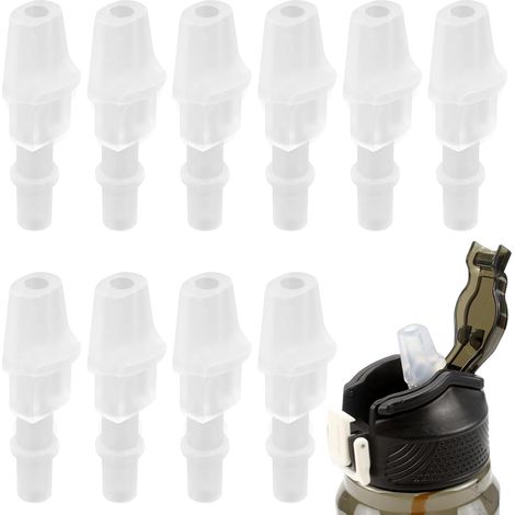 10 Pièces Embout Silicone de Rechange pour Gourde, Valve de Morsure en Silicone de Qualité Alimentaire sans BPA, Accessoire de Remplacement Étanche pour Bouteille d'eau et Gourde Sport (1/5)