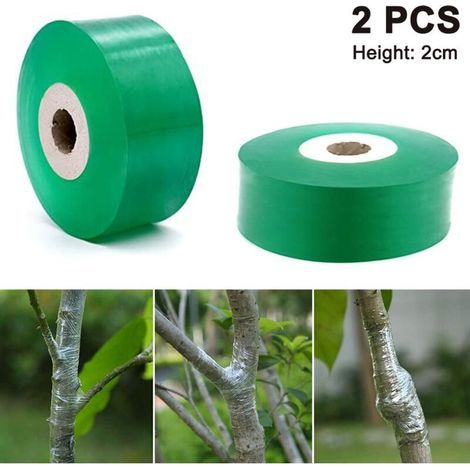 2 Stück Veredelungsband Pfropfband Transparenter Fußstopfen Selbstklebender elastischer Pflanzenfeuchtigkeitsbarrierestreifen für Gartenreparaturen QIEDOVIEYffon Veredelungsband für den Garten (1/5)