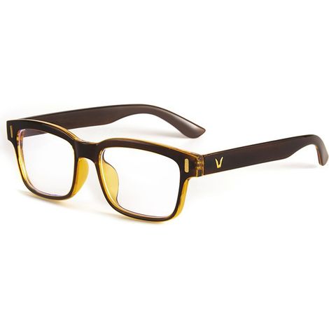 Gafas Anti-Luz Azul - Montura Completa Cuadrada - Unisex - Protección Pantallas Digitales - 1 Par (1/5)