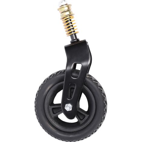 GARRYFIZH Roue avant fauteuil avec ressort amortisseur, 360° moyeu PU, Pour rollators et marcheurs