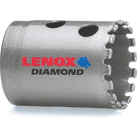 LENOX segade corona 10507827, ideale per la foratura di precisione di pietra e piastrelle, design semplice e robusto, diametro de 2,9 cm, strumentoprofessionale, colore metallico.