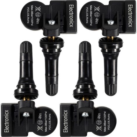 4x RDKS Sensoren Gummi - Opel/Vauxhall Astra J 2014-2017 - Reifendrucksensor TPMS Set