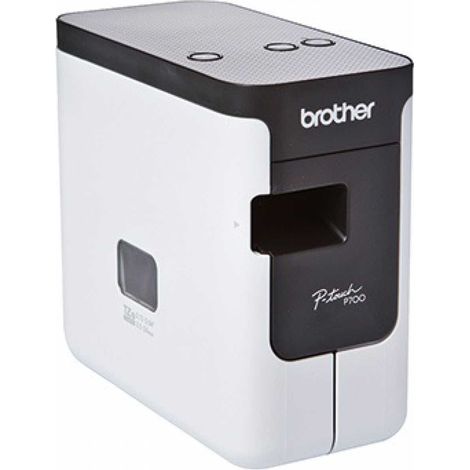 BROTHER Beschriftungsgerät Brother PT-P700 inkl. USB-Kabel Netzadapter TZe-Schriftbandkassette (24mm x 4 m schwarz auf weiß) Schnellstart-Anleitung (1/5)
