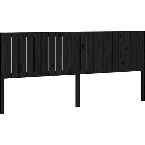 Maison Exclusive - Cabecero de cama madera maciza de pino negro 2 (1/5)