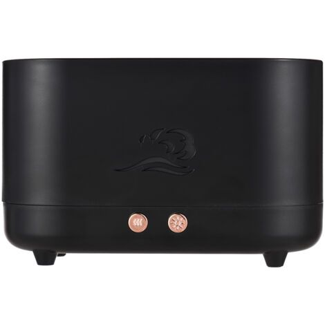 Diffuseur huiles essentielles 3-en-1  Lumière flamme réaliste 2 niveaux  Humidificateur silencieux 225ml  Arrêt auto  Pour maison, chambre, salon, yoga  Cadeau idéal