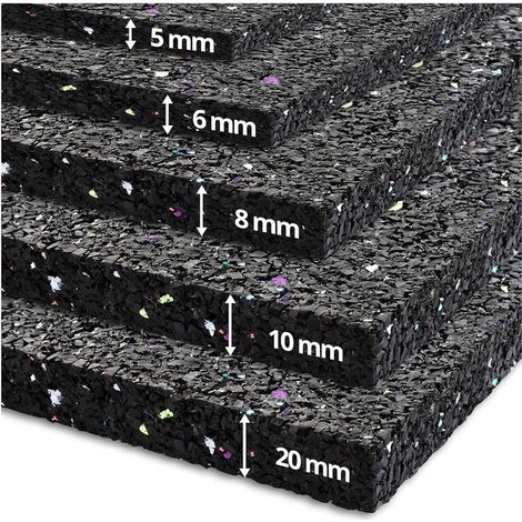 Tapis de sécurité anti-vibrations 62,5 x 100 cm – Caoutchouc 100% recyclé – Résistant à l'huile et aux intempéries – Épaisseur 5 mm (1/5)