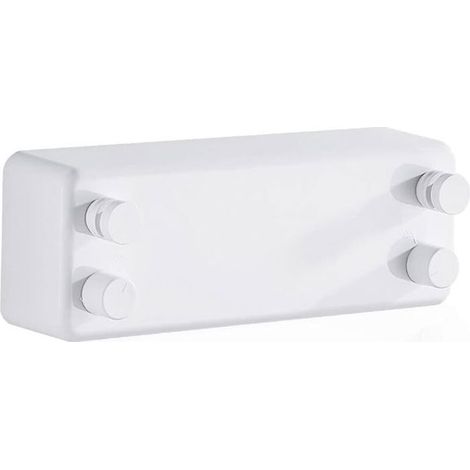 Corde à linge rétractable - PZCC - 4,2 m - Invisible - Intérieur - Balcon - Salle de bain - Capacité 20 kg (1/4)