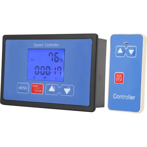 Télécommande pour variateur de vitesse de moteur CC à balais (6,5 V-55 V, 30 A) avec écran LCD et minuterie de marche/arrêt du moteur (1/5)
