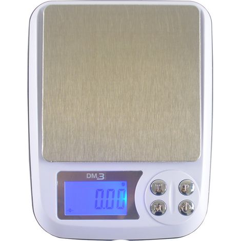 Balance de cuisine numérique, précision 1 kg/0,01 g, balance de cuisine multifonctionnelle avec plateau, balance de précision pour bijoux, rechargeable, fonctionne sur secteur et sur piles.-AquaForge (1/2)