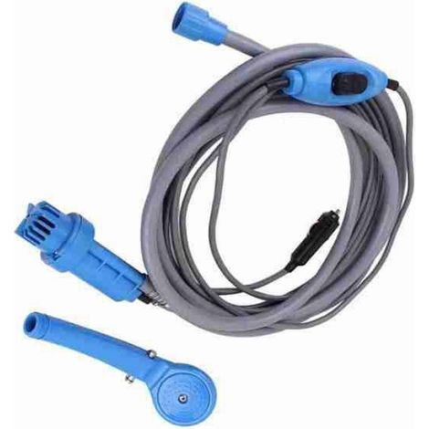 Douche Portable - 12 V DC - Débit Réglable 2,5 L/min - Pour Camping Extérieur Voyage - 1 Pièce (1/5)