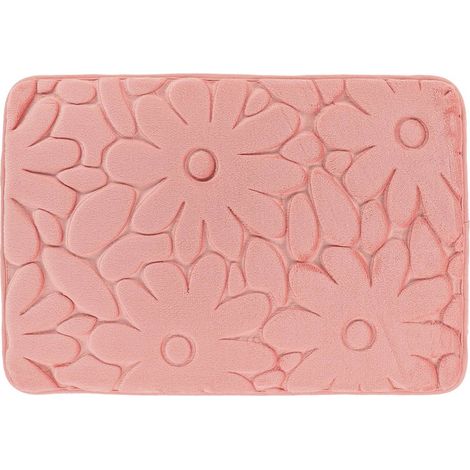 Flower power-teppich aus mikrofaser, 40 x 60 cm – blush - Tendance (1/4)