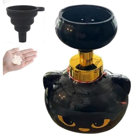 1 Distributeur De Savon Mousse Patte De Chat, Design Compact En Abs, Pour Salle De Bain Et Cuisine
