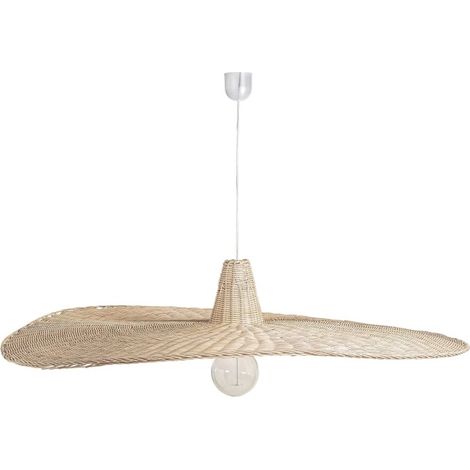 Suspension en rotin MAXEL – L’élégance sculpturale du naturel 120 cm-Diamètre 120 cm (1/5)