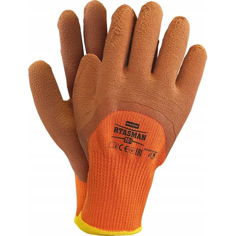 Arbeitshandschuhe / Isoliert / Orangebraun / Größen: 10 - XL / RTASMANPBR 10