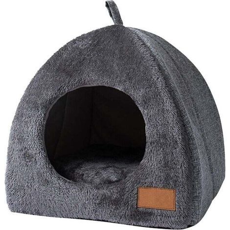 Cuccia per gatti, cuccia da interno traspirante e lavabile, caldo rifugio per gatti, cuccia per cani, comoda cuccia per gatti da interno (1/4)