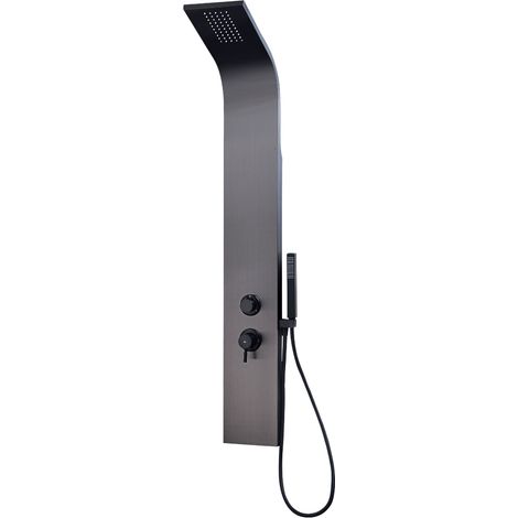 Essebagno Essegun pannello doccia meccanico grigio metallizzato (1/4)