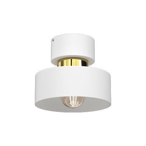 Plafoniera rotonda bianca oro Marti E27 15W Luminex