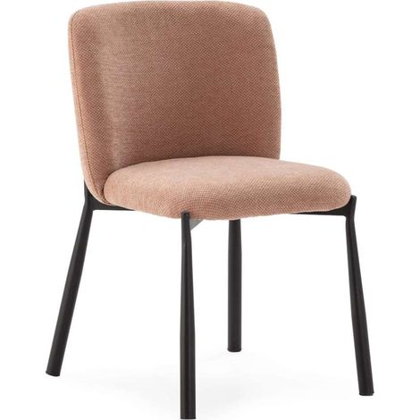 Pack de 2 sillas md-Iria tapizado textil coral, 80cm(alto) 52cm(ancho) 58cm(largo) (1/5)