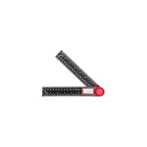Rapporteur d'Angle Numérique à Double Échelle De 360 Degrés, la Règle d'Angle 200 mm avec Écran Lcd et Fonction de Verrouillage, Rapporteur pour l'Ingénierie, Travail du Bois, de la Construction et Me (1/4)
