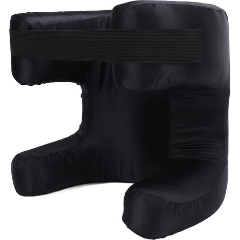Oreiller visage soie tissu mémoire forme doux coussinet ergonomique beauté de sommeil dos noir (1/5)