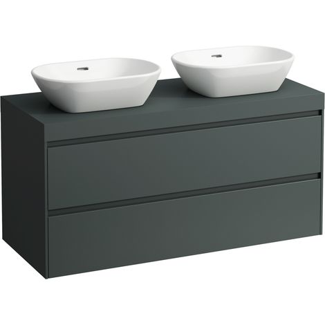 LAUFEN LANI Plan de lavabo gris signalisation incl. meuble