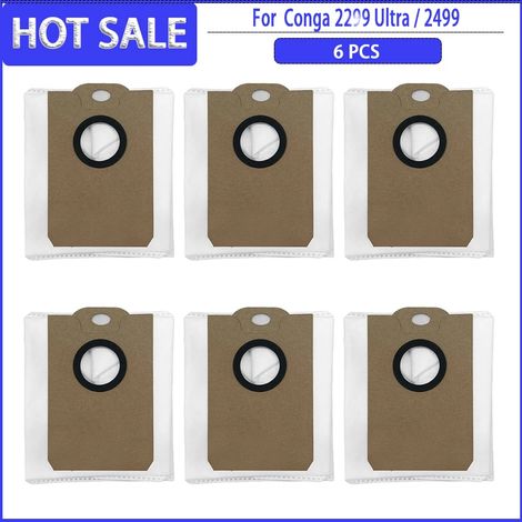 Bürste, HEPA-Filter, Tuch, Staubbeutel für Cecotec Conga 2299 Ultra / 2499 Ultra-AquaForge Staubsauger