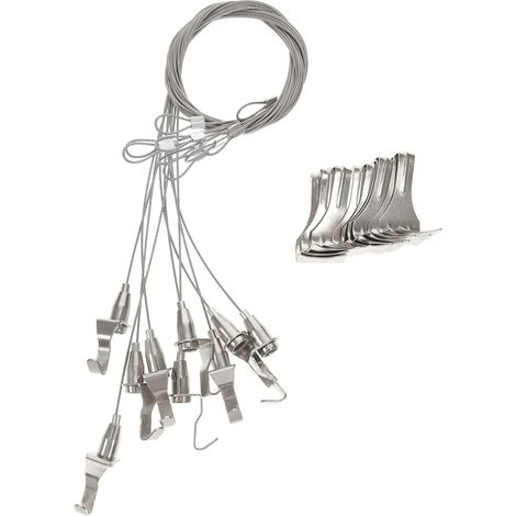 Kit de 10 bandes suspension réglables pour tableaux avec corde et (1/5)
