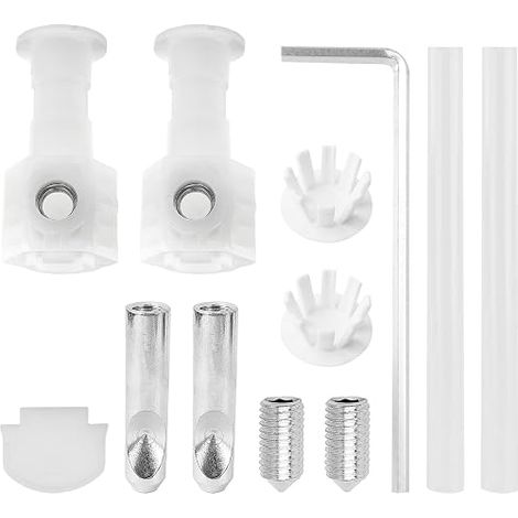 Toilet Mount, Universal Fixing Screw Kit for Suspended Toilet, Accessories for Toilet Installation, Fixing Kit for Suspended Toilet with Clamp Key (1/5)