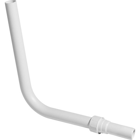 Tuyau de trop-plein 6165 en plastique blanc 670 x 220 mm