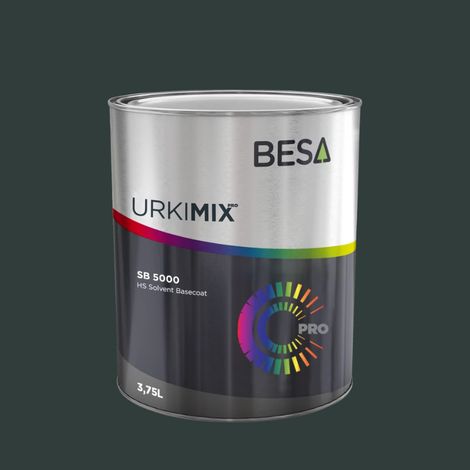 Pot de peinture Polyuréthane / bi composant Vert Noir RAL 6012  Mat - 15 kg