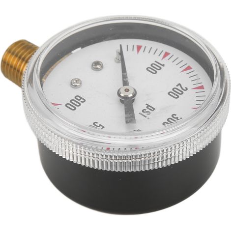 Y50 Radial-Manometer 0–600 psi mit 1/4-Zoll-NPT-Messinganschluss zur Druckmessung (1/5)