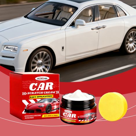 Car scratch care cream, nano coating for car scratches, polishing, restoration, cleaning and care cream -- 50g1 + sponge1 (1/5)