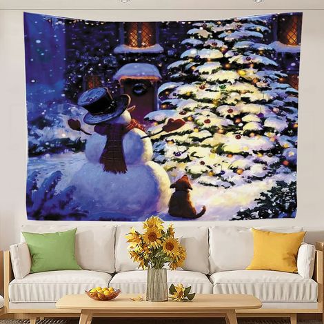 Tapisseries murales esthétiques et originales pour chambre de femme ou d'adolescente 150x130cm (1/5)