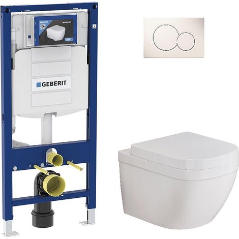 Pack Bati support Geberit et WC suspendu Grohe Euro sans bord de rincage (1/5)