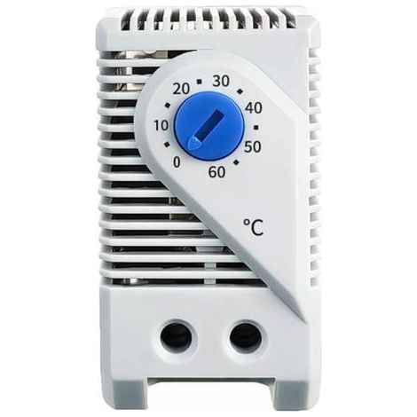 Compact mechanical device, thermostat sensor, temperature regulator. New, in white plastic. (1/5)