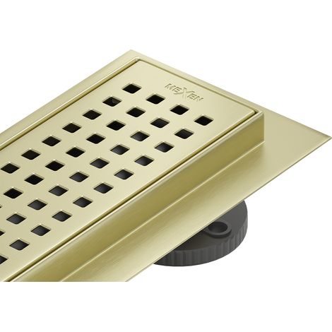 Mexen Flat 360° M08 Drehbare Linienentwässerung 60 cm, gebürstetes Gold - 1A25060-40 (1/5)