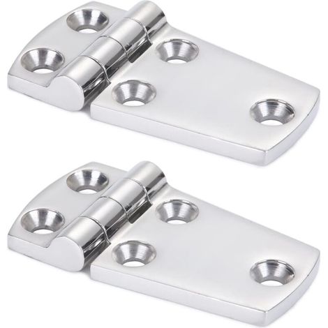 Support de matériel Porte Charnière Acier À toute épreuve Charnière de bateau en acier Cabinet Plateforme Charnière en acier inoxydable Marin Garage SUS316 2pcs 38 mm x 71 mm (1/5)