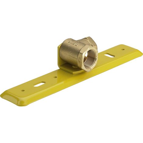 Plaque de raccordement pour compteur de gaz G2324.1 en acier Rp1
