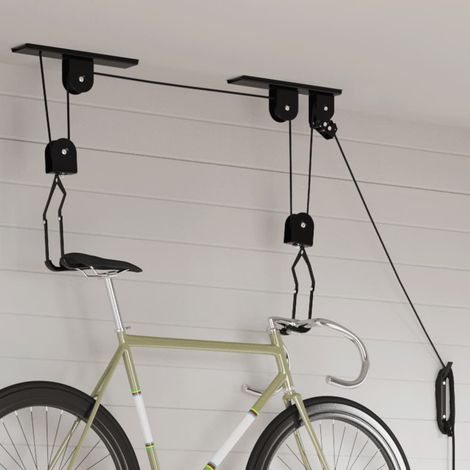 Palans à vélo avec support de plafond 2 pcs 20 kg vidaXL (1/5)