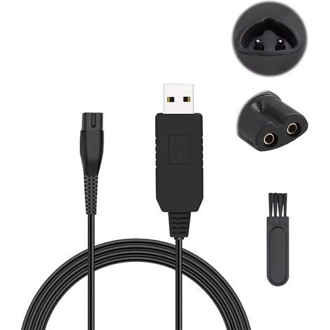 Câble de chargeur 12 V pour rasoir électrique Braun séries 5, 7, 9 et 3, adaptateur de charge de remplacement, cordon d'alimentation compatible avec l'épilateur (1/5)