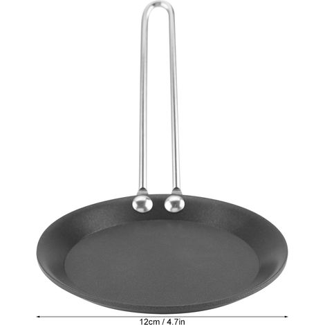 Mini sartén de hierro fundido con mango resistente al calor y antiadherente, superficie de loto, 12 cm, apta para cocinas de gas, eléctricas y de inducción. (1/5)