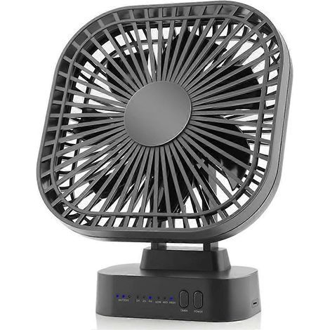 Wiederaufladbarer Mini-USB-Tischventilator für Büro, Outdoor, Camping (1/5)