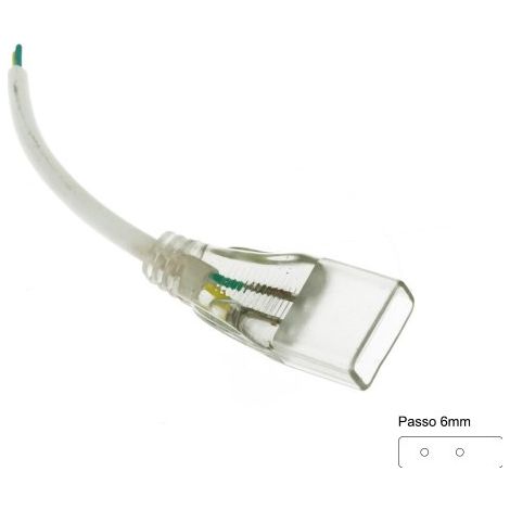 Connettore di Alimentazione Morbido Gomma Per Neon Flex SL2455